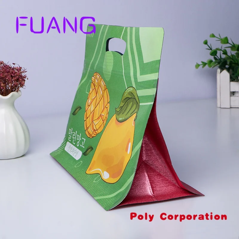 Embalagem alimentar fundo plano resealable stand up pouch zip lock pouch embalagem plástica personalizada sacos