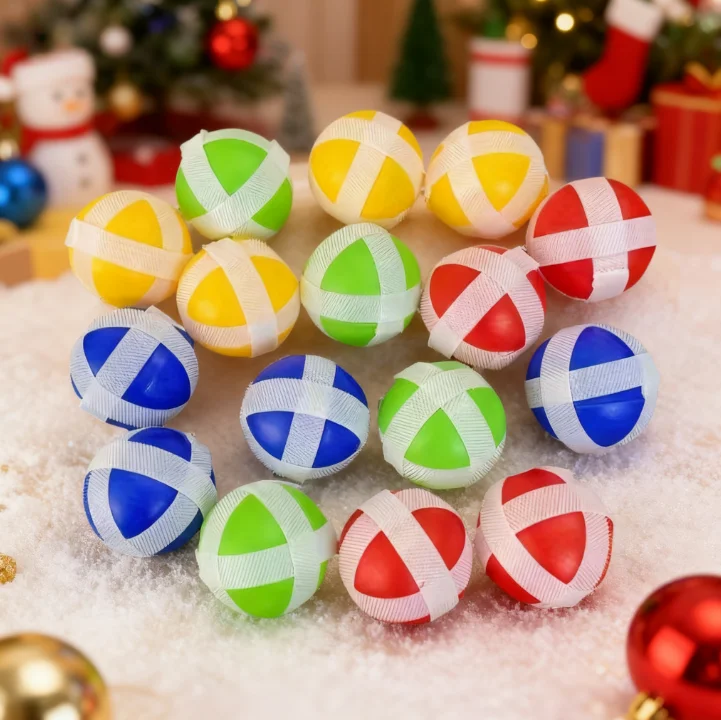 30/40 كرات كائن لاصقة: ألعاب رياضية داخلية/خارجية كرات محمولة للأطفال (ألوان عشوائية) - هدية مثالية لعيد الميلاد/العطلة