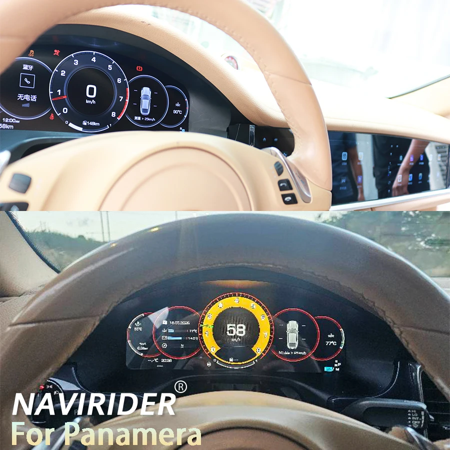 2025 Latest Original Car Digital Cluster Instrument For Porsche Cayenne Panamera 2010-2024 LCD Speed Meter Dashboard