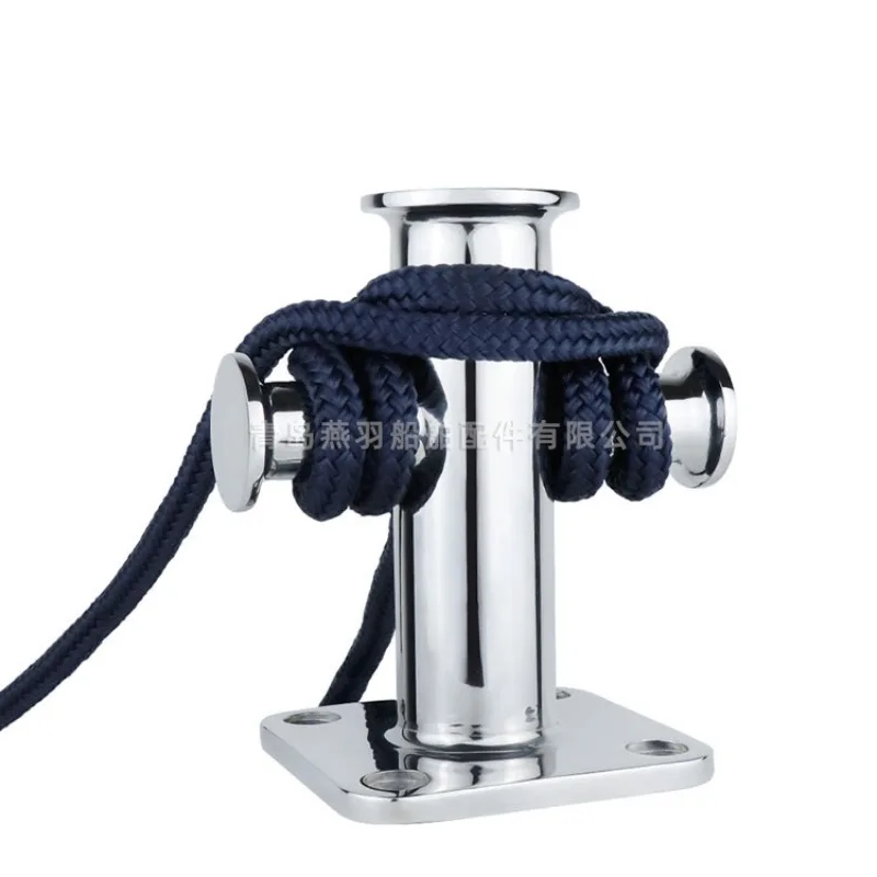 Cross cable pile, marine dock pile 316 mooring column stainless steel speedboat croissant cable bolt yacht hardware accessories