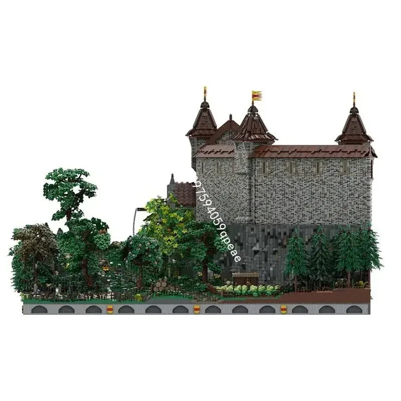 Nuovo 81209 Pz Moc Europeo Medievale Street View Castello Hohengerold Puzzle Personalizzato Modello Fai Da Te Idee Creative Giocattolo Del Capretto Regalo Di Compleanno