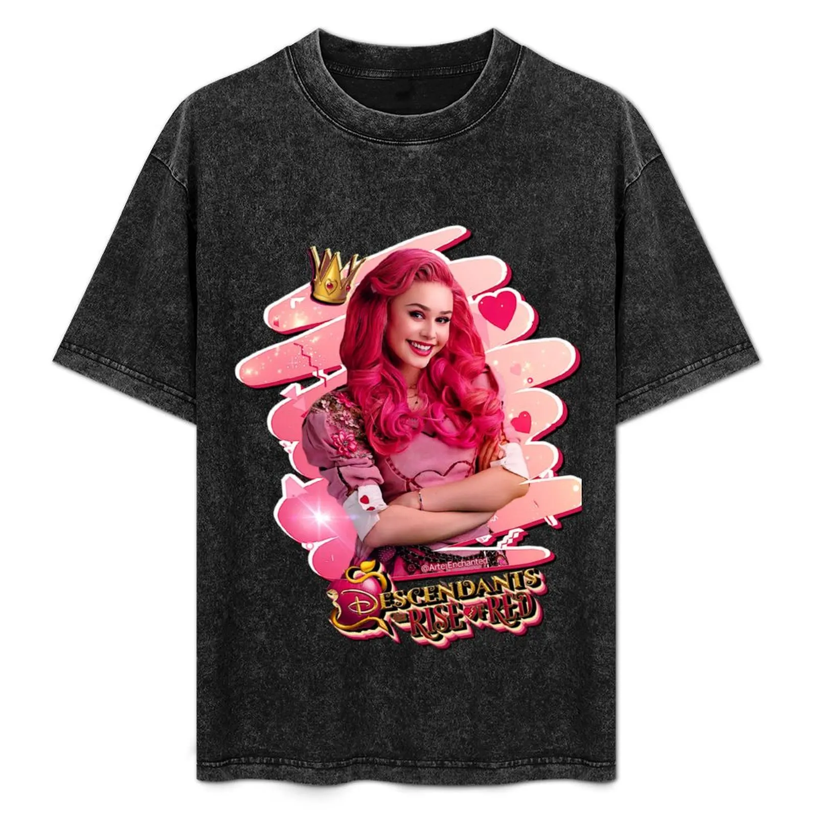 Descendants 4 The Rise of Red - Ruby Rose Turner como Bridget Rainha de Copas Camiseta de algodão macio e leve