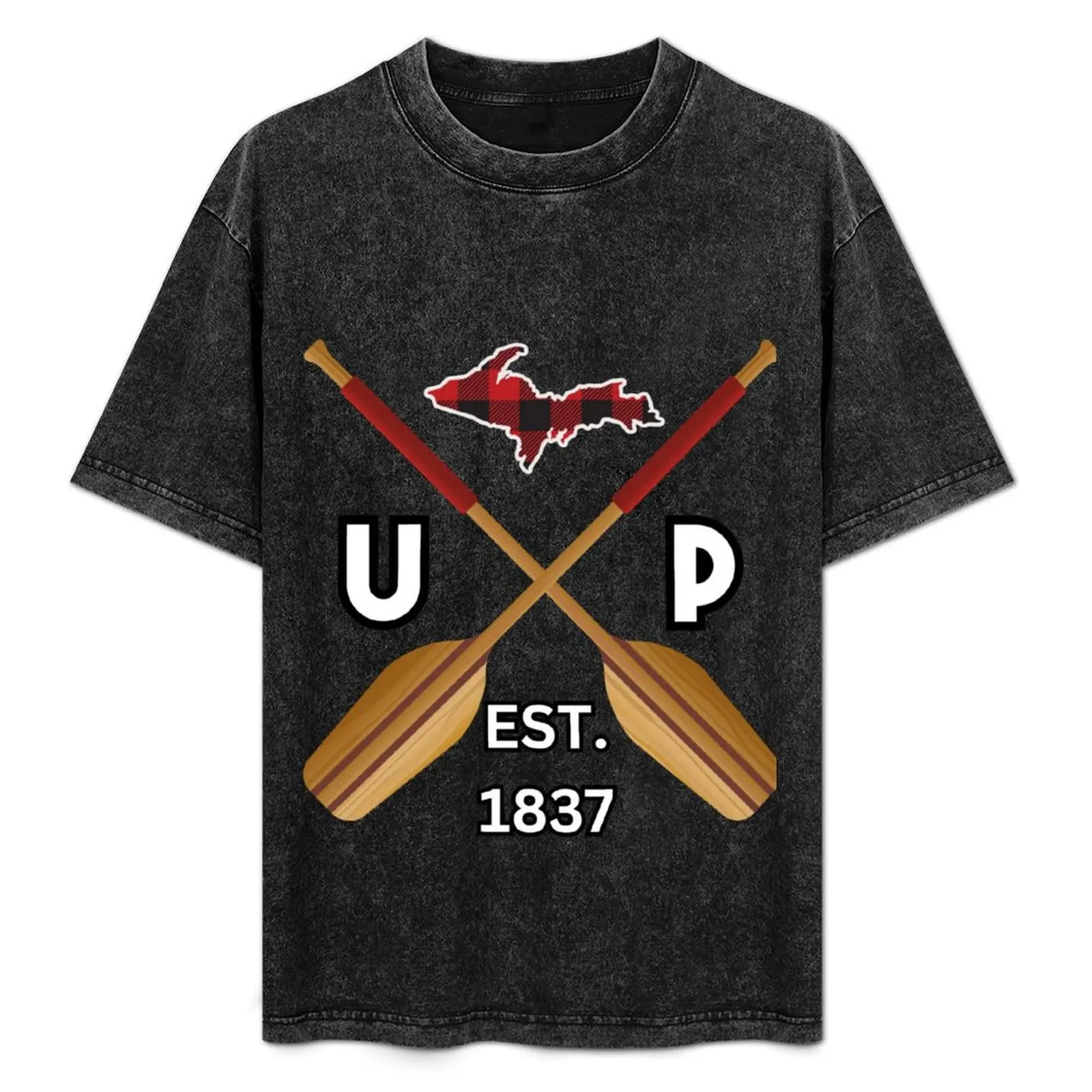 Upper Peninsula Oar Logo T-Shirt blacks customs design your own sweat luxury clothes men