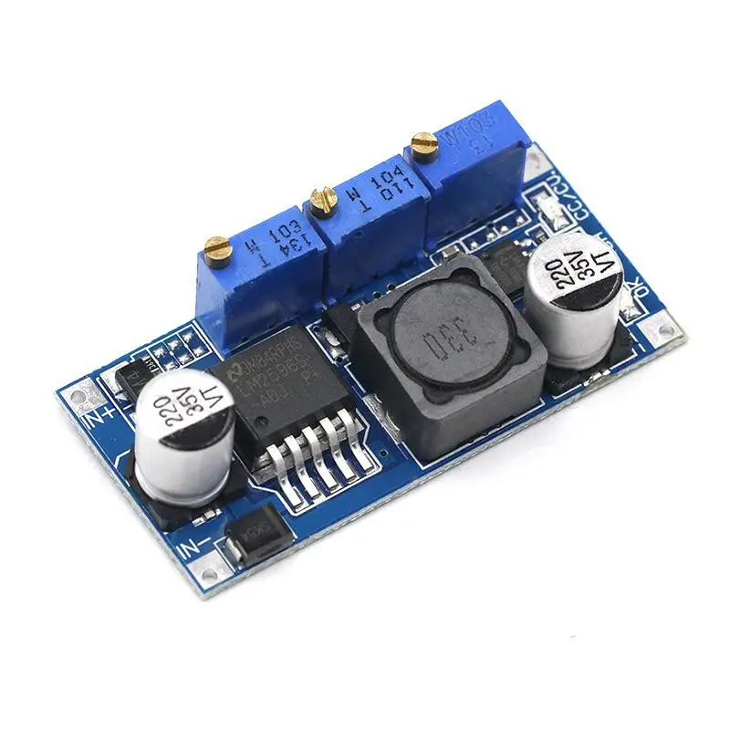 1Pcs Metal LM2596 DC-DC Step-down Module LED Driver Constant Current Voltage Regulator High Efficiency Low Heat Power Supply