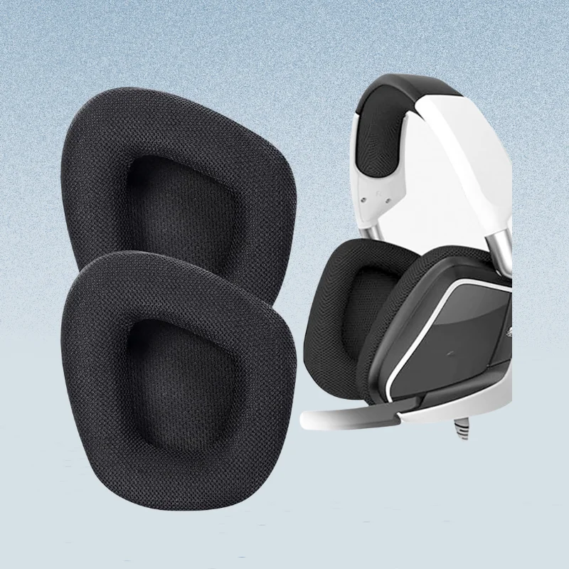 غطاء وسادة أذن بديل من إسفنج الذاكرة لسماعات الرأس اللاسلكية للألعاب Corsair Void PRO ELITE RGB وسدادات الأذن