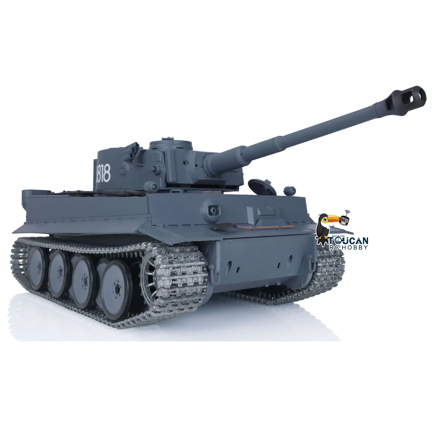 

Радиоуправляемый танк HENG LONG 7.0 Tiger I FPV 3818 с поворотной башней на 360° и откатом ствола, игрушка на радиоуправлении для мальчиков TH17243-SMT4