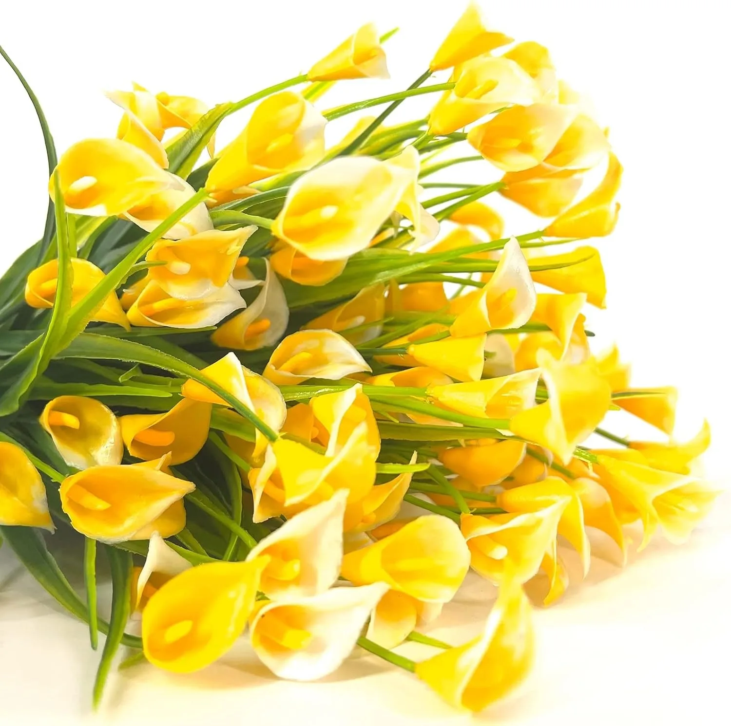 Künstlicher Calla-Lilien-Blumenstrauß, 33 cm, Blumenköpfe für Zuhause, Raumdekoration, Garten, Outdoor, Vase, Blume, Muttertag, Hochzeitsdekoration