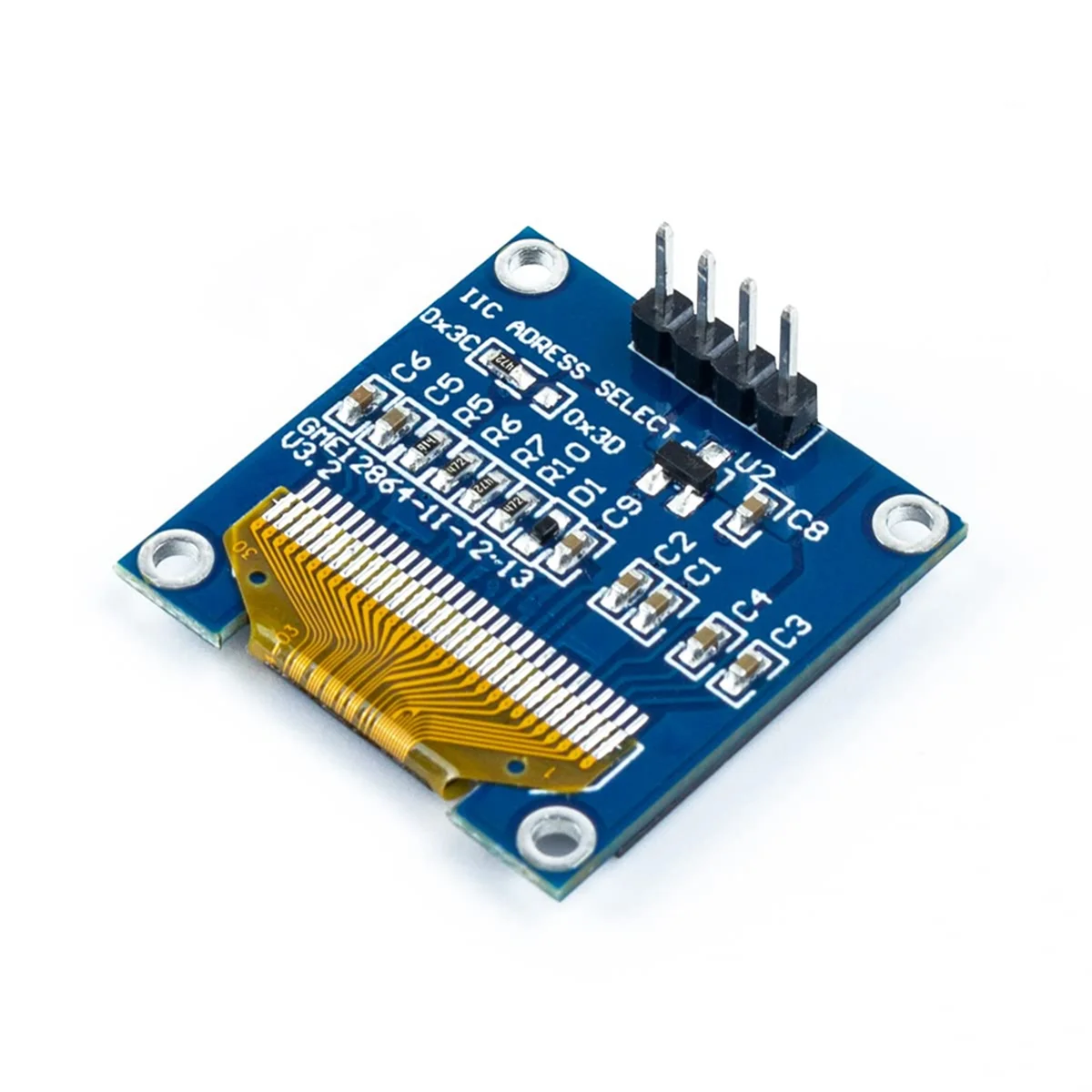 Modul Display I2C OLED 5 buah 0.96 inci UNTUK Arduino Raspberry PI 128x64 Pixel IIC Serial modul tampilan bercahaya