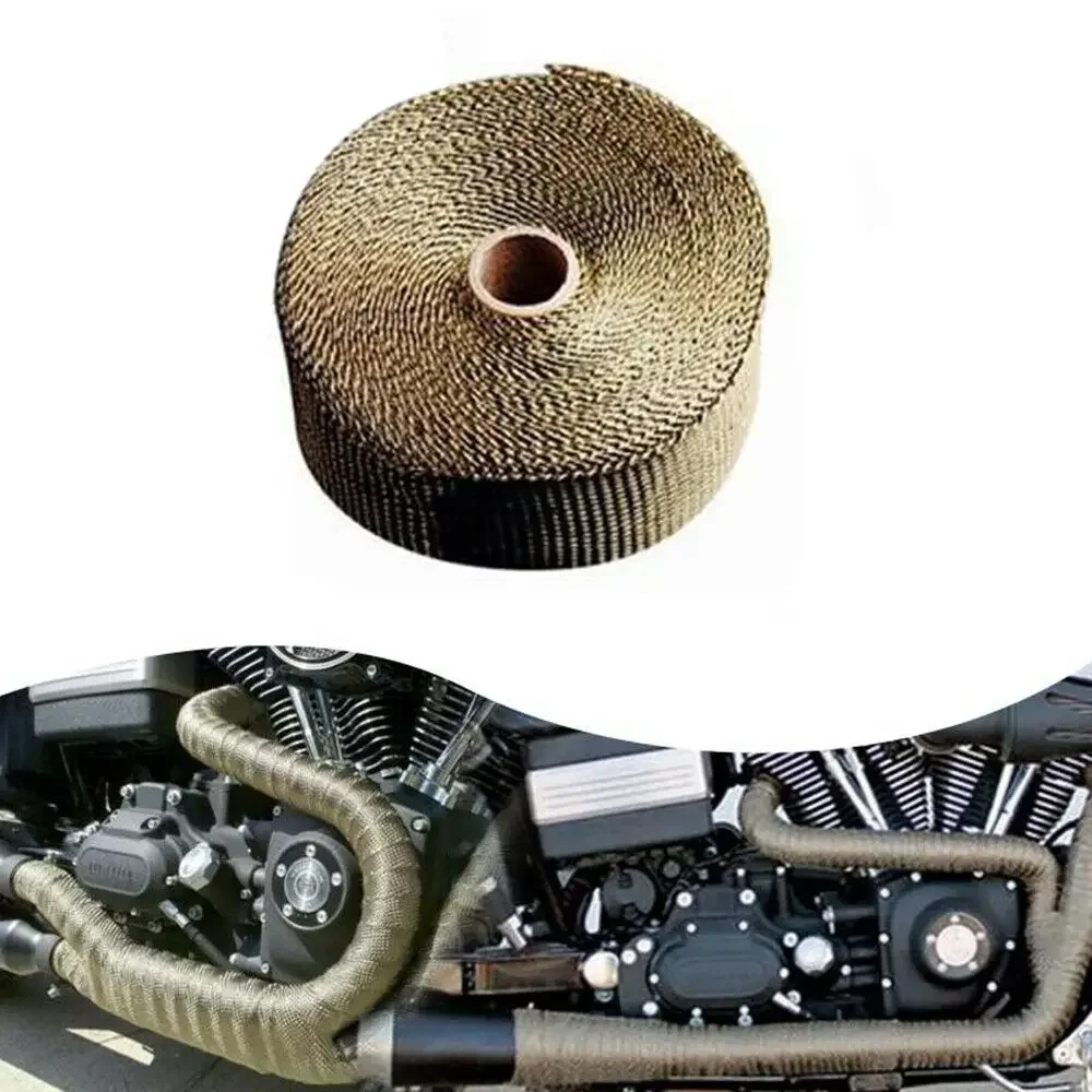 5M Motorcycle Exhaust Thermal Exhaust Tape Header Heat Wrap Resistant Downpipe For Motorcycle Car Accessories