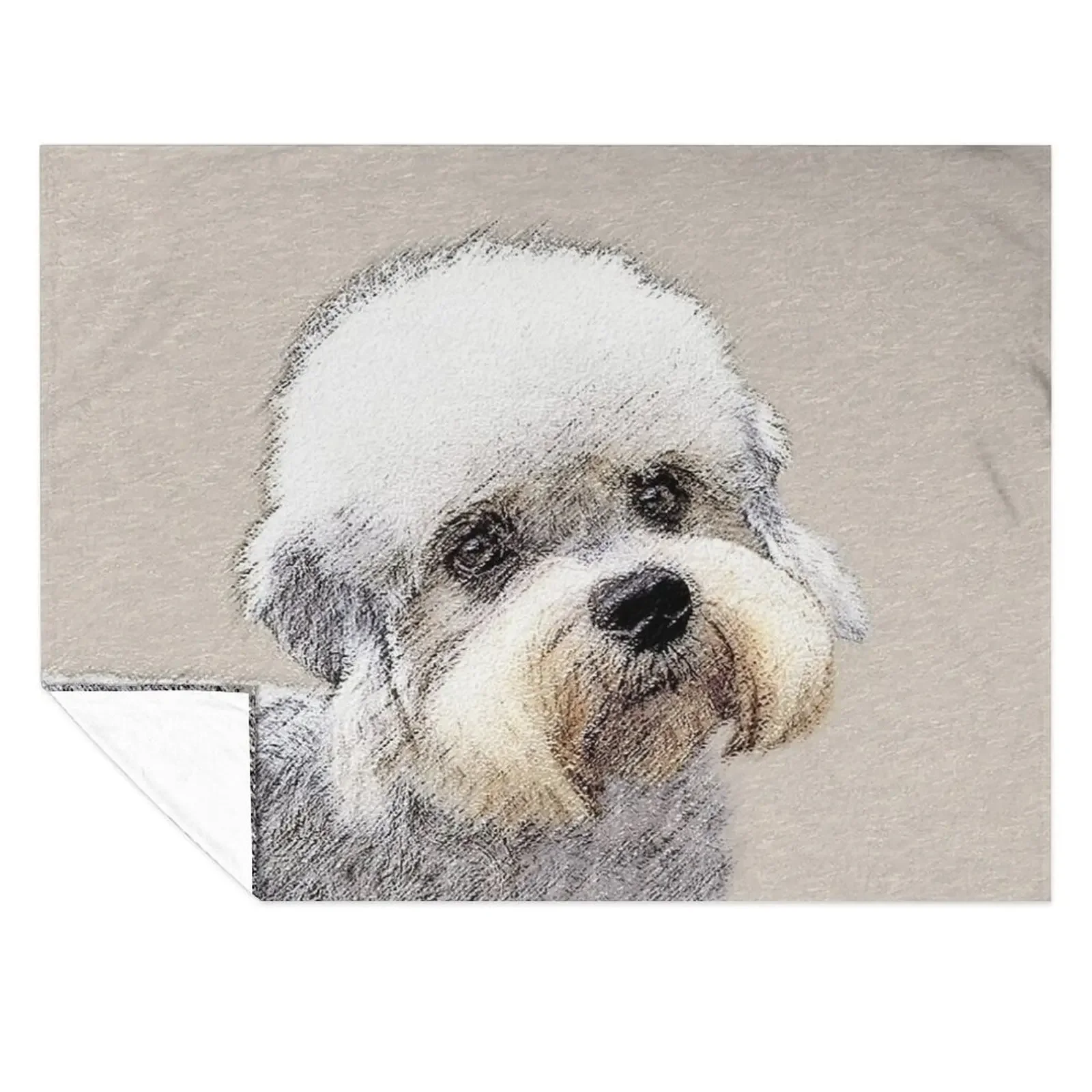

Dandie Dinmont Terrier Throw Blanket Decorative Sofa Thermal Picnic Loose Blankets