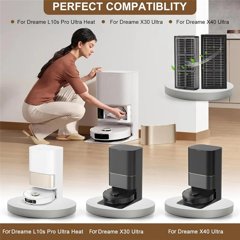 Aksesori Filter WHYY-HEPA untuk Dreame L10s Pro Ultra Panas X30 Ultra X30 Pro Plus X30 Pro Ultra X40 Filter Vakum Ultra