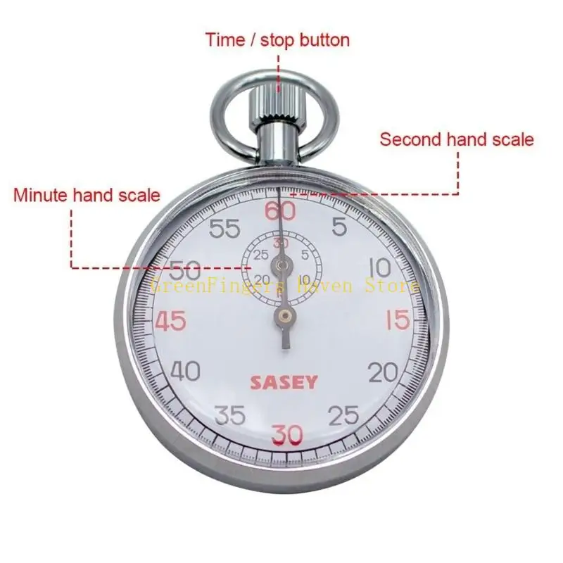 F68D Competition Multifunctional Stopwatches with Lap Memory & Clear Readout Metal Chronograph for Sports Timing Event