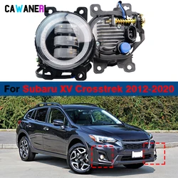 2 Pcs Car LED Angel Eye Fog Light DRL Daytime Running Lamp For Subaru XV Crosstrek 2012 2013 2014 2015 2016 2017 2018 2019 2020