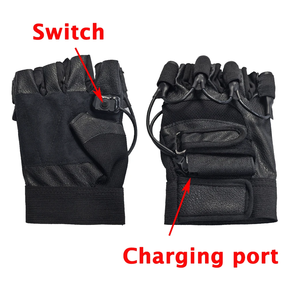 532nm สีเขียวเลเซอร์ถุงมือ Beam Flash Finger Single Point Big Beam Lazer Cannon LED ปาล์มส่องสว่างถุงมือสําหรับ DJ Club Party