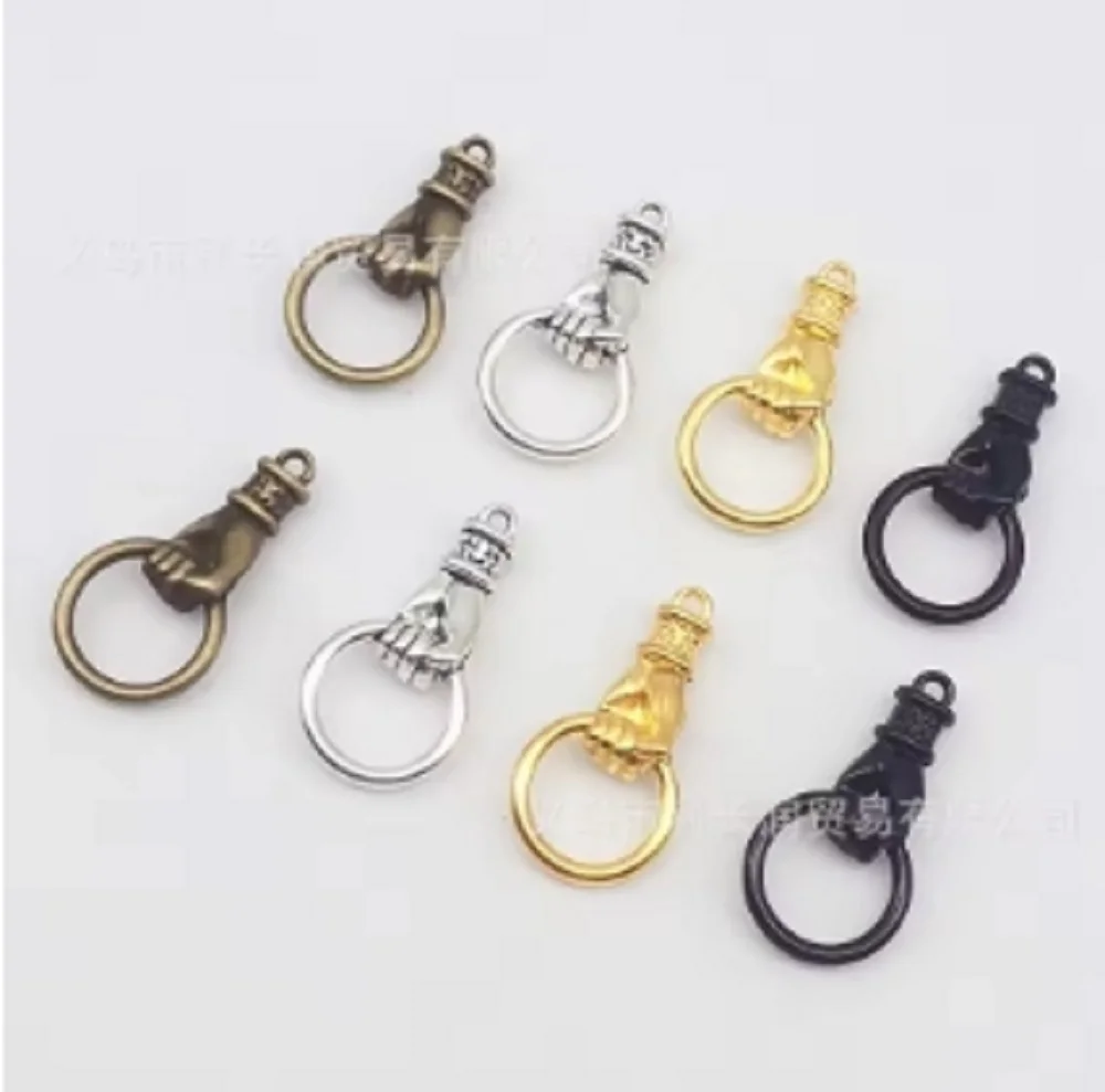 10 قطعة/الوحدة سبائك قبضة الأطواق اليد سحر موصل سوار أقراط قلادة DIY بها بنفسك صنع المجوهرات قلادة يدوية مجوهرات اكسسوارات