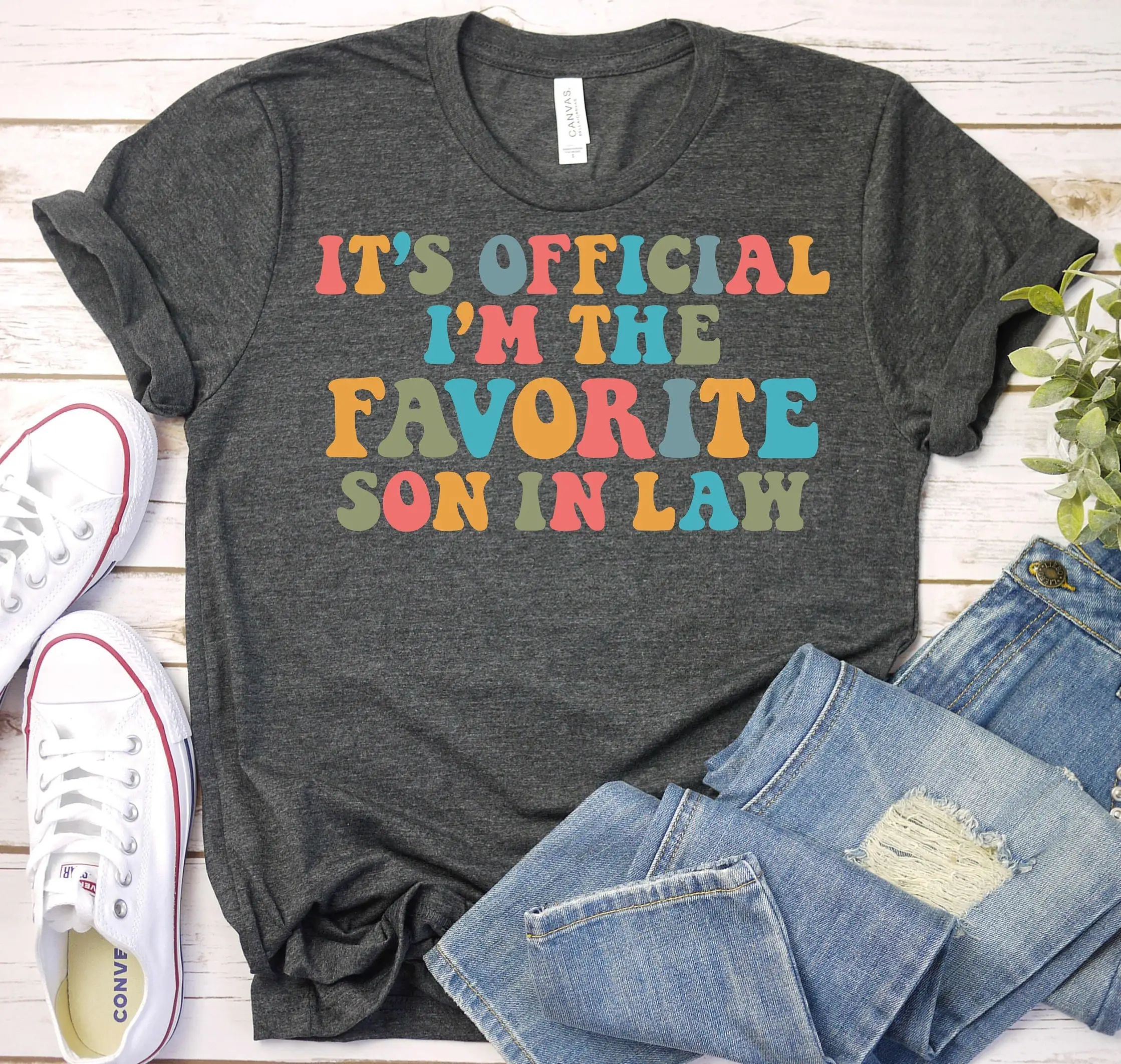 Favorite Son In Law T Shirt Funny For Wedding From Mother Father Engagement Party