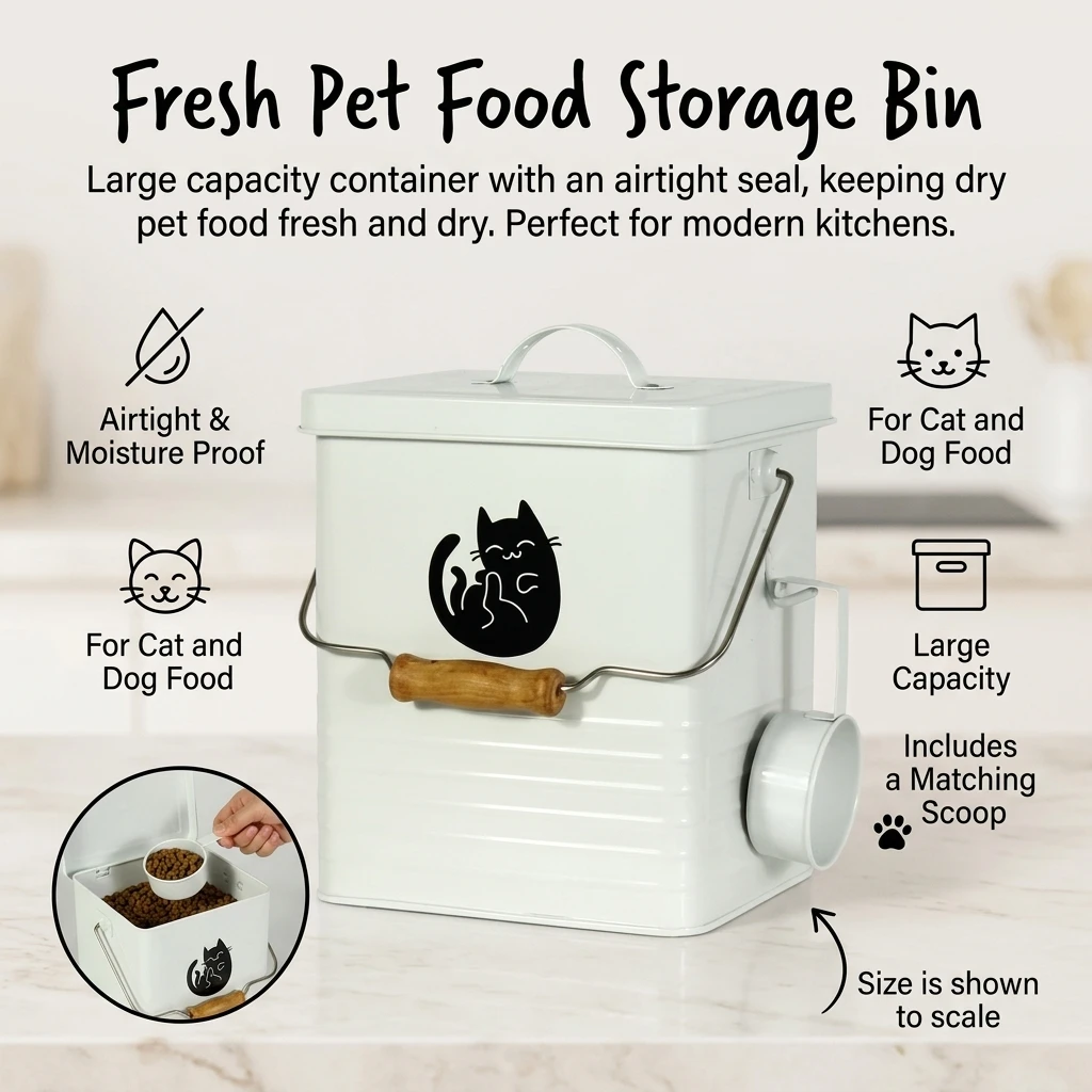 Оцинкованный стальной контейне – обзор и цена Food Storage Pet