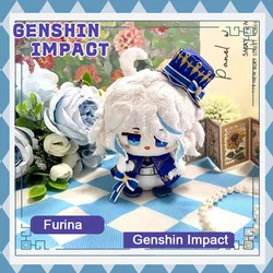 Genshin Impact peluche ciondolo morbido Furina Neuvillette Wriothesley Clorinde Navia bambola di pezza ventagli collezione regali di compleanno