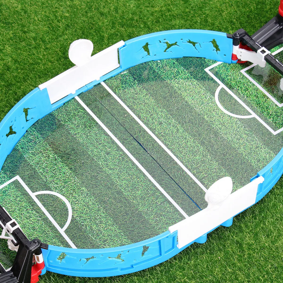 

Compact Mini Tabletop Football Game 2 Player Foosball Set High Quality Plastic Build for Hand Eye Coordination Fun Indoor Family