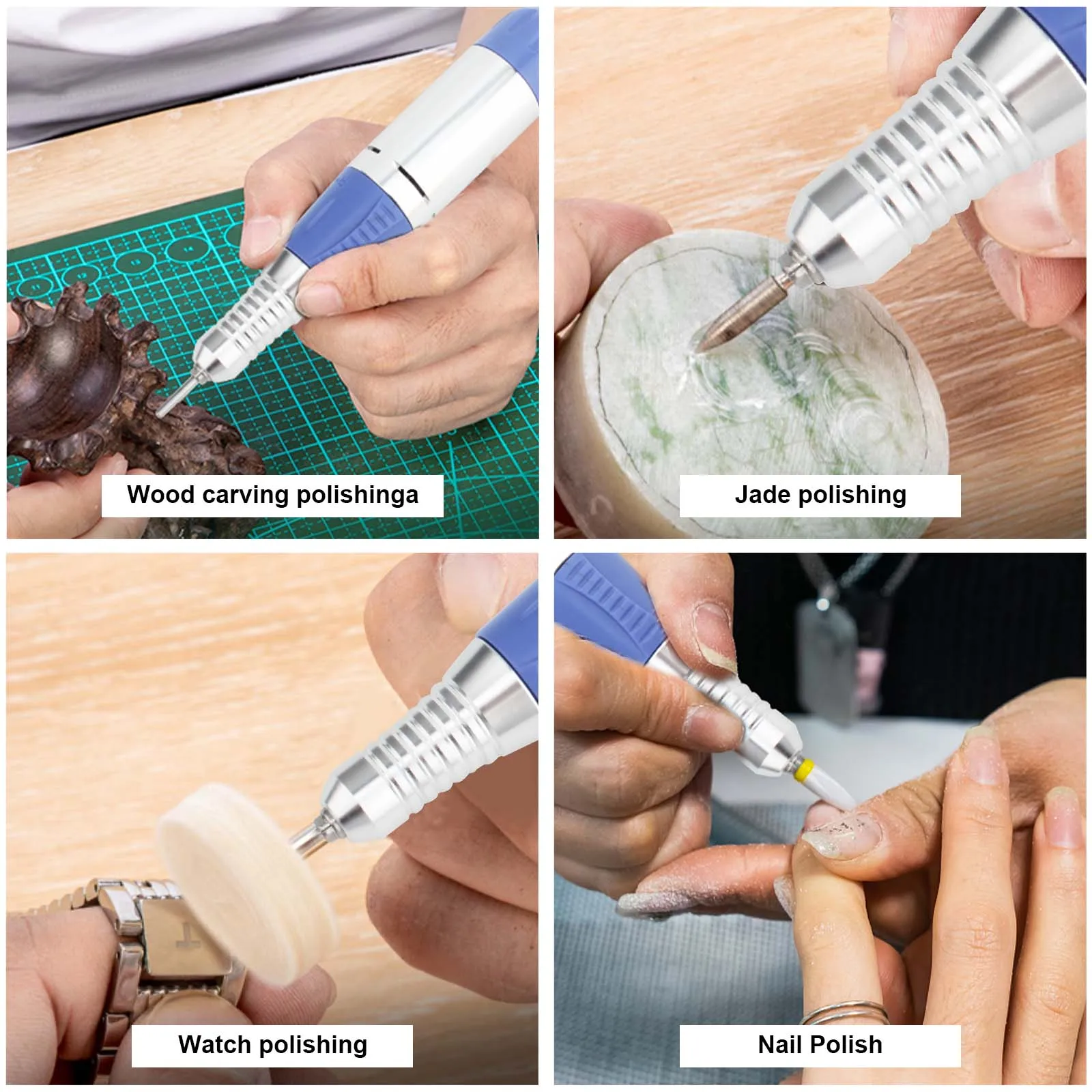 Nail Drill Electric Nail File, Jewelry Grinder, JD700 Nail Drills for Acrylic Nails Professional 30000RPM Manicure Tools Acrylic