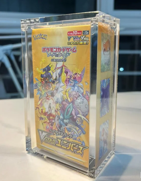 [K]Acrylic Case  Japanese Booster Box Small  Display Case Collector Protector with Strong Magnetic Lid  for Pokemon SV