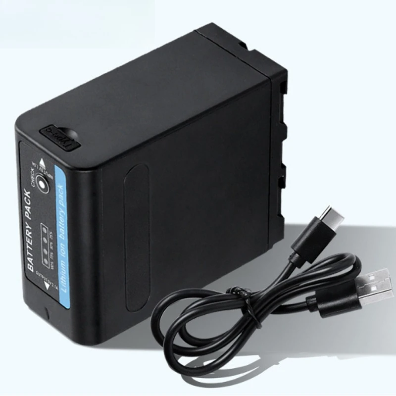 13400mAh NP-F990 Battery with USB Type-C Dual Interface Suitable for Sony Camera  F970 F980 Long-range Camera  Battery