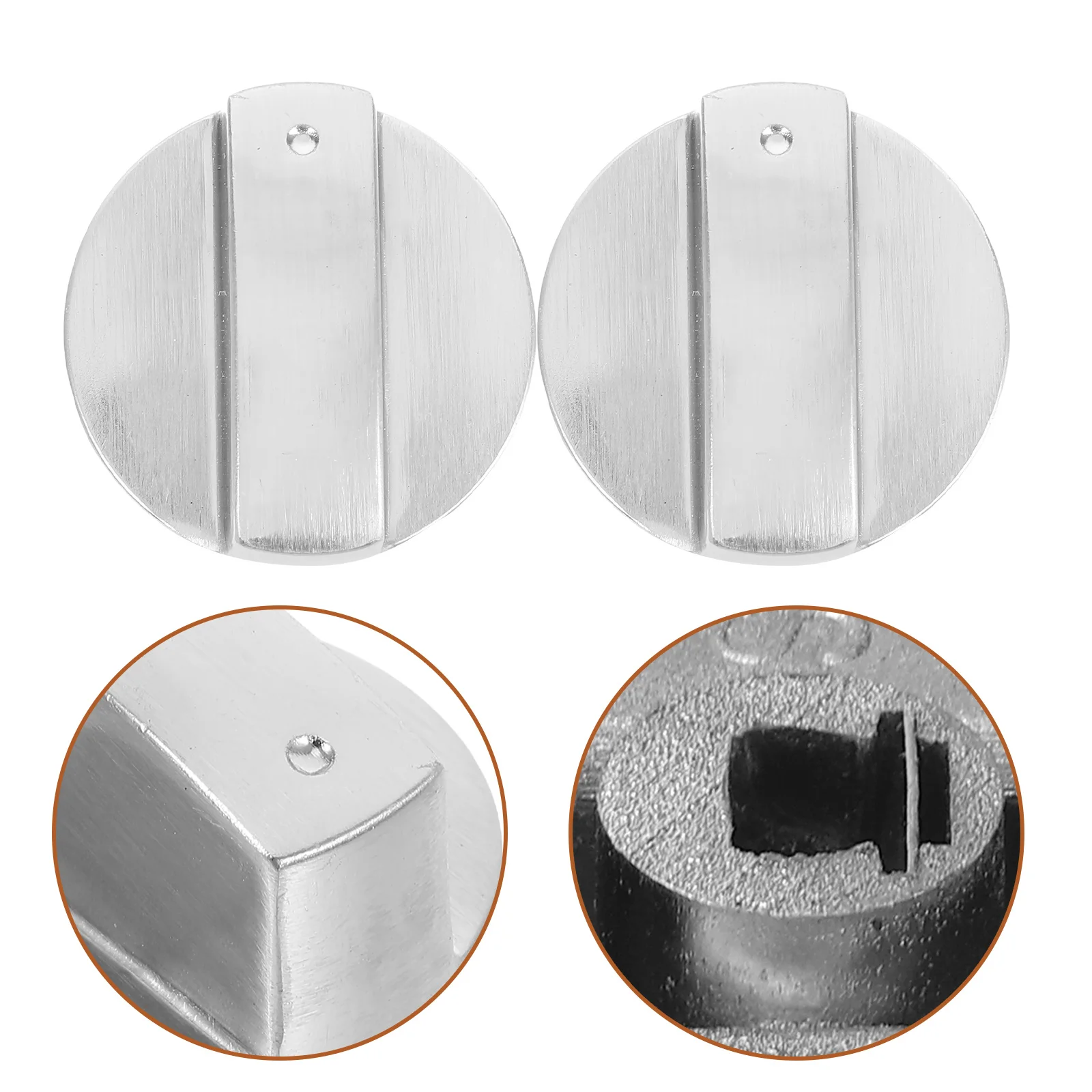 

4pcs Gas Stove Knob Replacement Zinc Alloy Burner Control Rotary Switch For Cooktop Range Stove Parts Kitchen Countertop