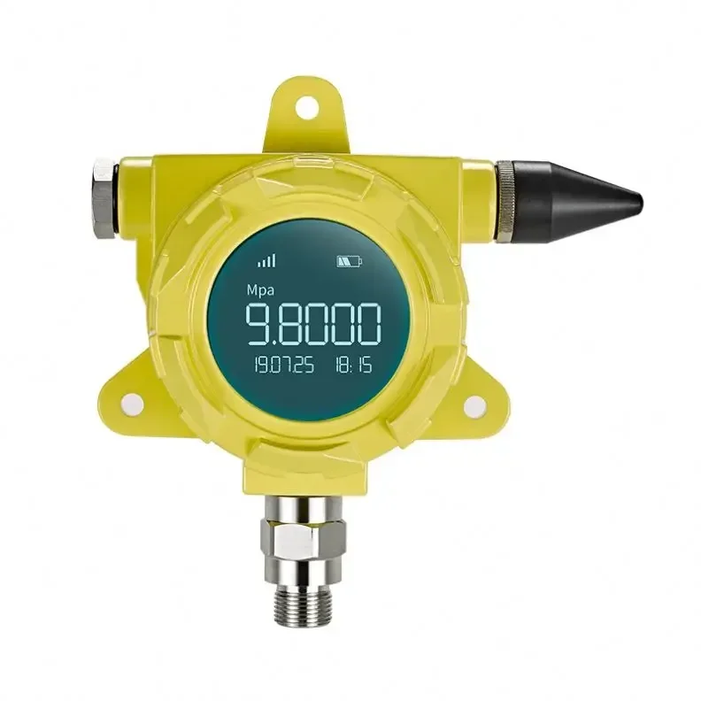 Remote  Explosion-proof Pipe Pressure Gauge Wireless Pressure Sensor Digital Pressure Gauge with SMS Alarm