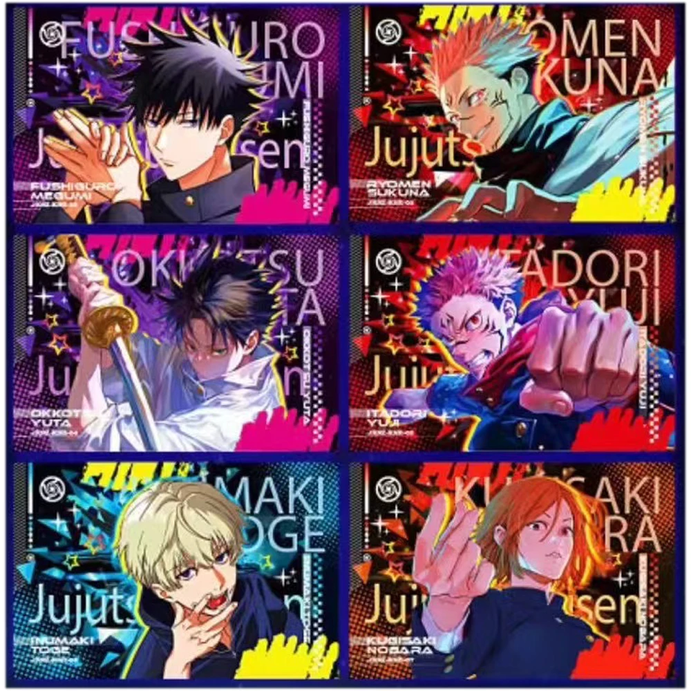 Jujutsu Kaisen Collection Cards Case Yun Duan Wen Chuang JJK Random Hand-Painted Card Classic Acg Perimeter Toys Kids Gift