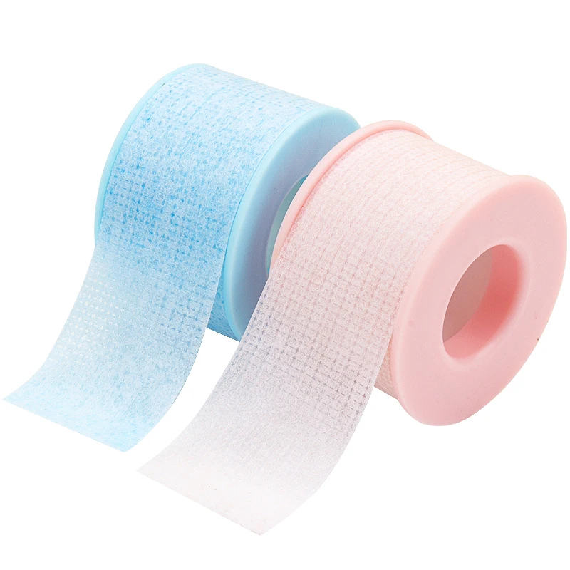 1 Pc Pink Blue Non-woven Medical Silicone Gel Tape Grafted False Lash Under Eye Pad Patch Eyelash Extension Female Makeup Tools