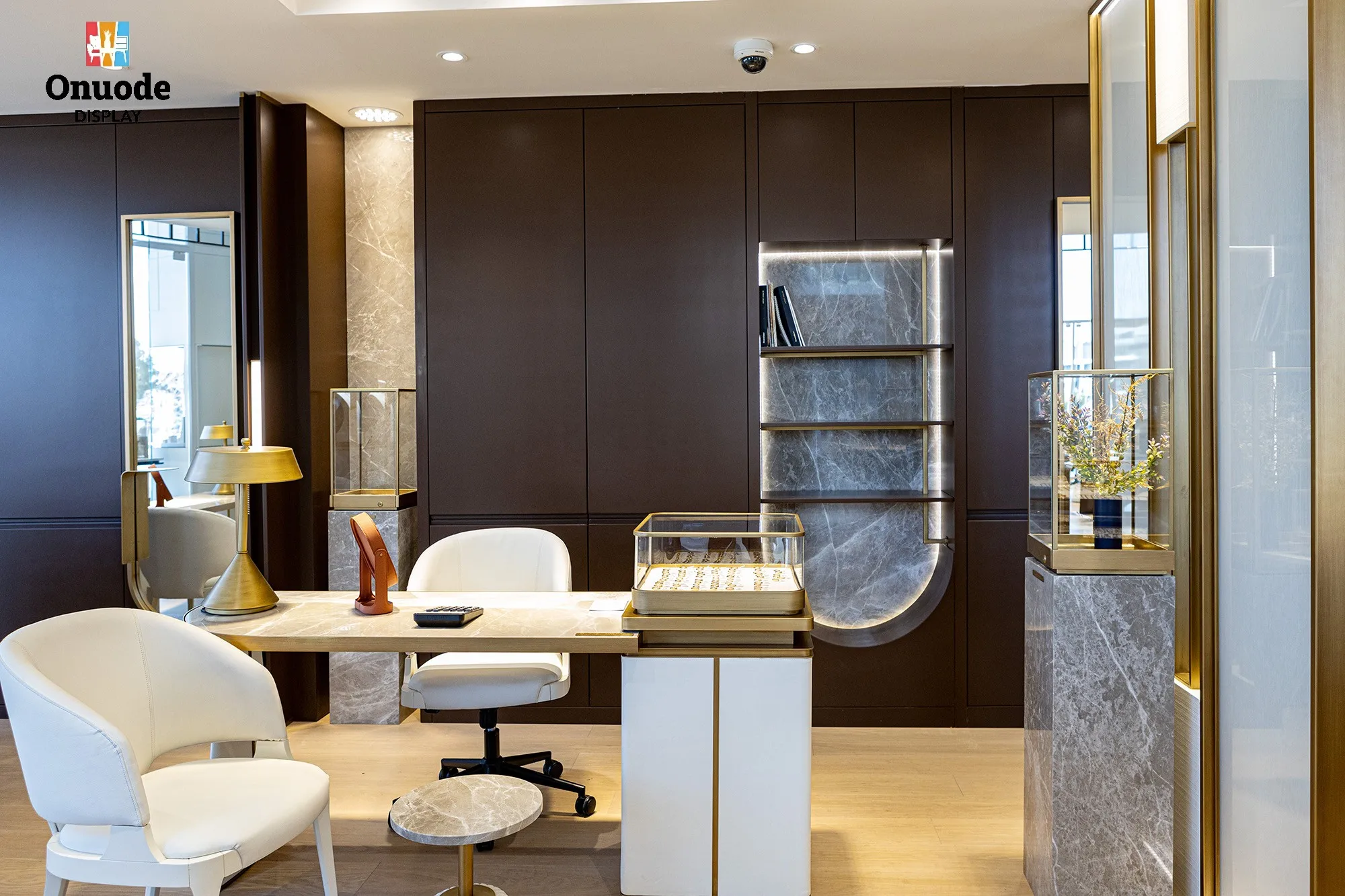 Custom.Premium Custom Jewelry Displays LED-Glasschränke für Luxus-Boutique-Store, Innendesign, Juweliergeschäft, Innendesign