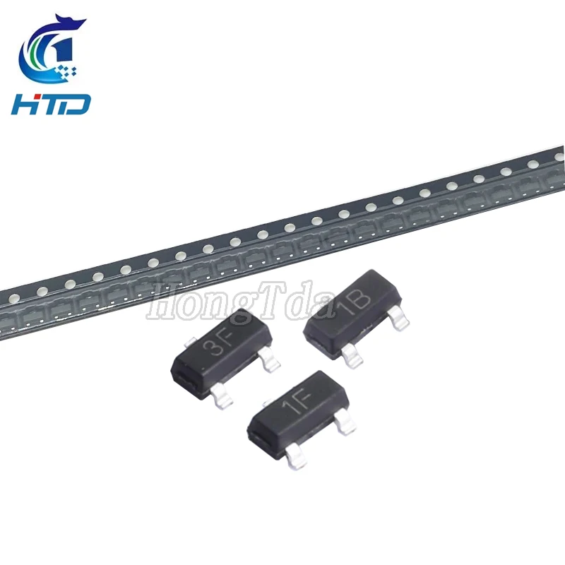 ترانزستور SMD ثلاثي ، SOT-23 ، BC846B ، BC846C ، BC847B ، BC847C ، BC856B ، BC856C ، BC857B ، BC857C ، 1B ، 1F ، 1G ، 3B ، 3F ، 50