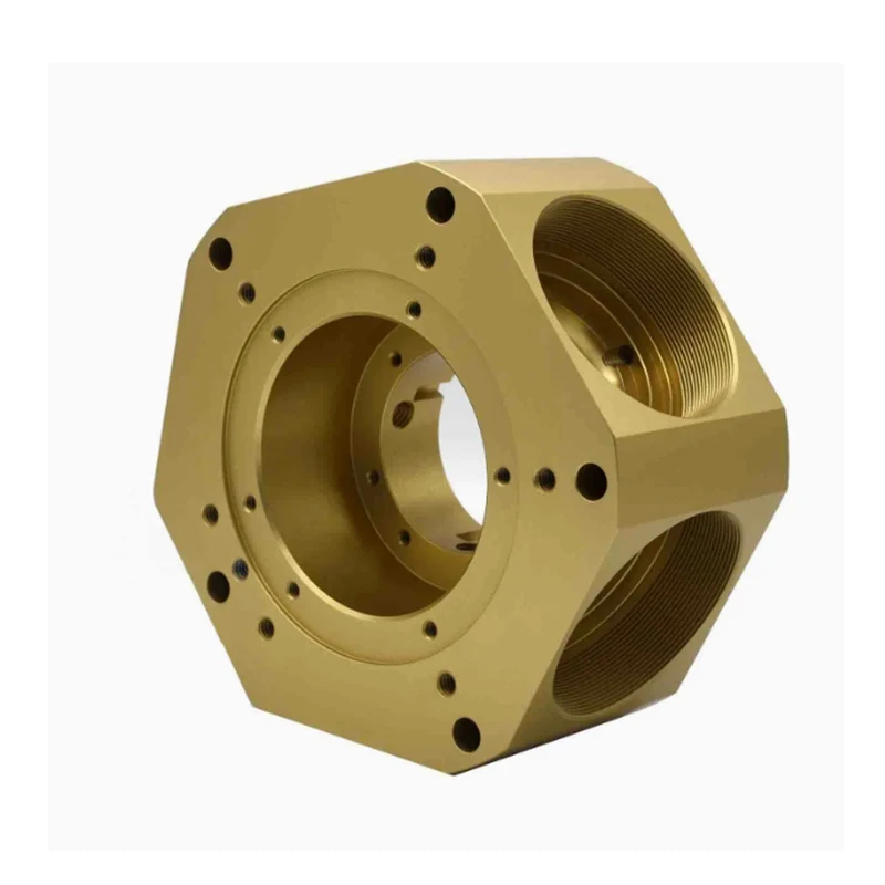 

Custom CNC Bronze Spindle Mount Base Adapter - Turning Milling Brass Copper Parts Manufacturing