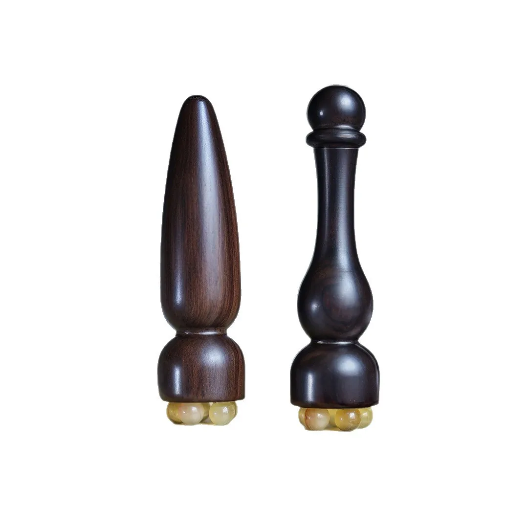 مدلك الوجه من الخشب والقرن الطبيعي للعين والوجه، أدوات العناية ببشرة الوجه، عصا تدليك العين