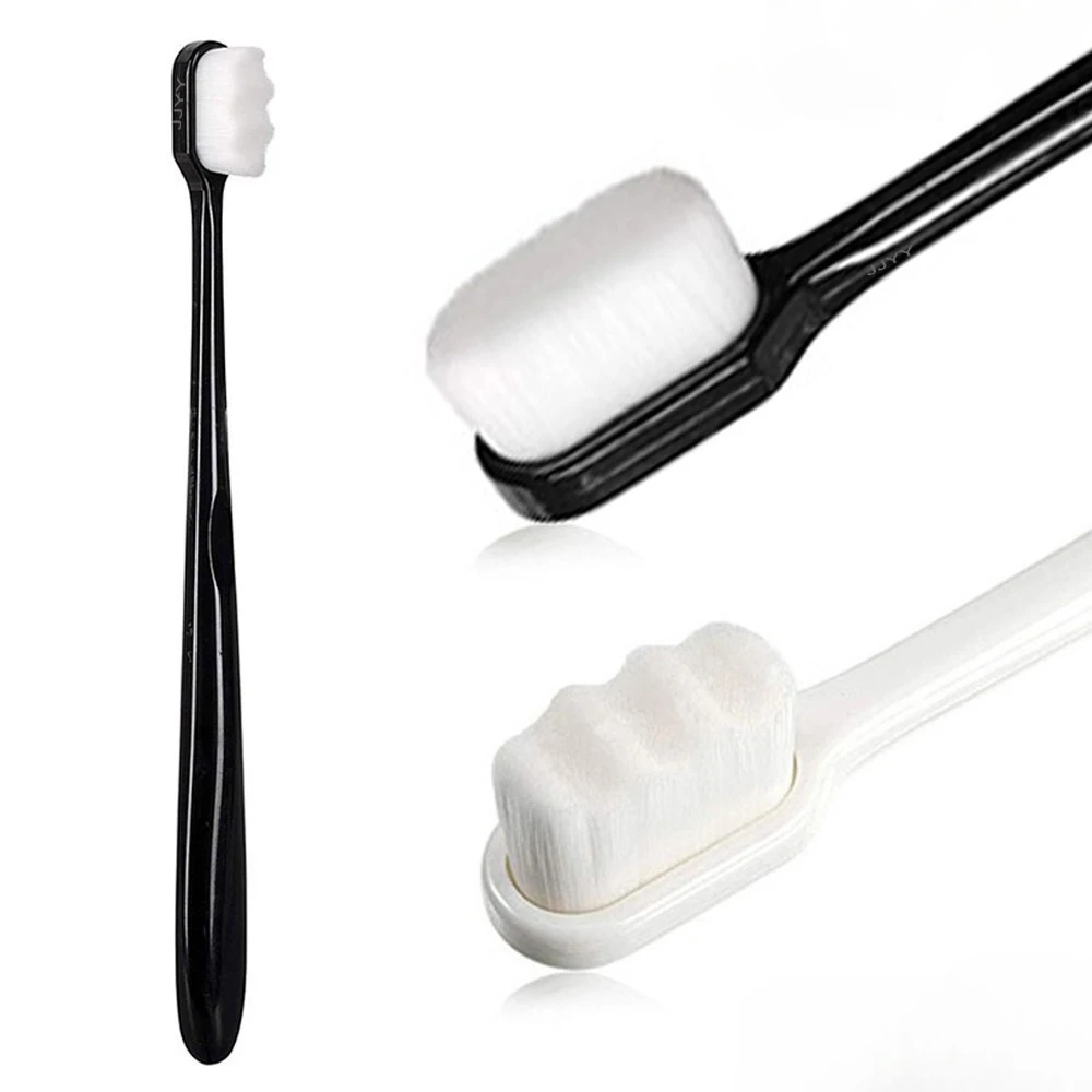 

2 Size Super Soft Toothbrush with Box Nano Toothbrush Tooth Brush Whitening Adults Oral Care Portable Travel Toothbrush with Box