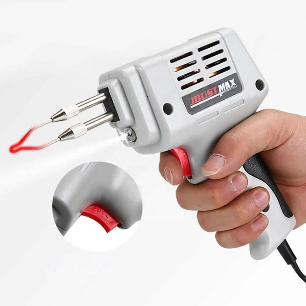 100W EU Plug Automatic Electric Soldering Iron Tin Gun Lighting Quick Heating Rework Station Solder Wire Welding Repair Tool