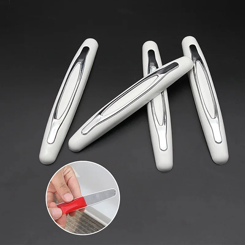 4/16Pcs Car Door Protector Guard Strip Scratch Protector Car Rubber Bumper Stickers Auto Door Edge Protection Car Decoration