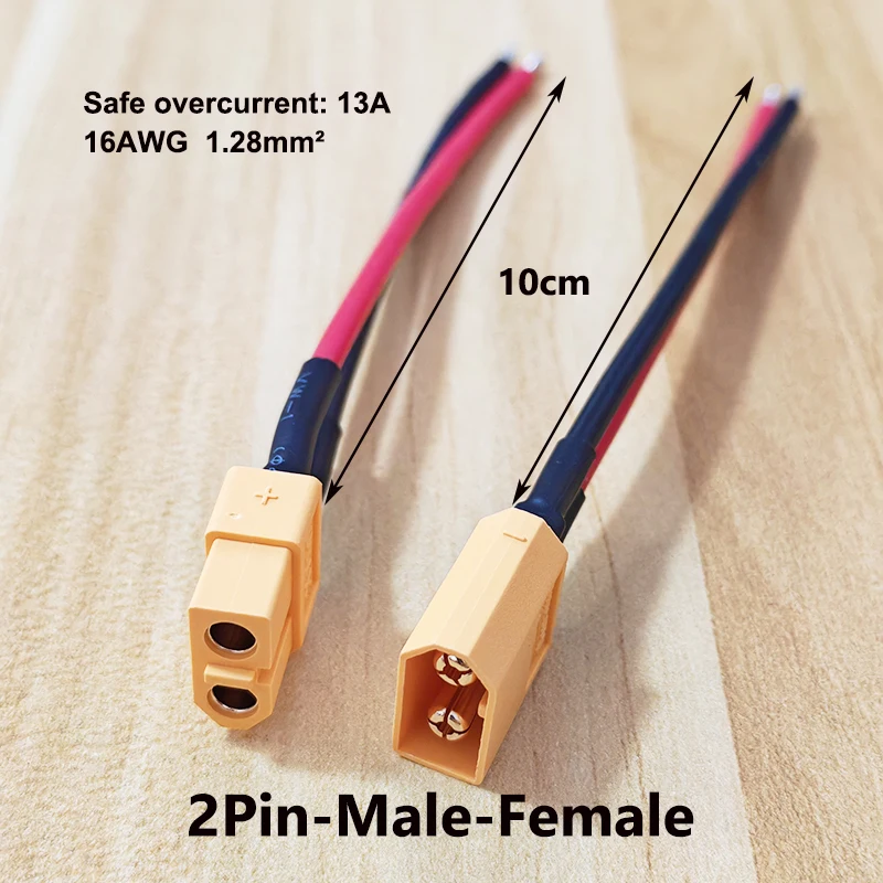 XT60 Style Battery Connector Plug with 10/50cm 12/16AWG Silicone Wire Cable For RC Airplane Lipo Battery ESC FPV Drone Car Boat