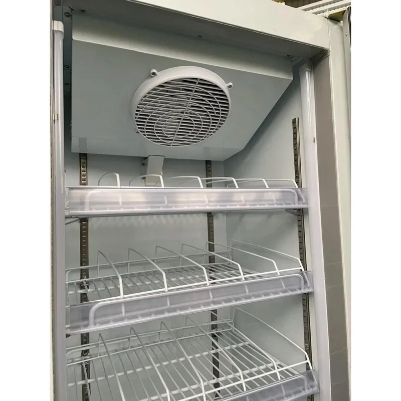 custom.Commercial Single-Temperature Compressor Cooling LED Lit Energy Efficient Upright Beverage Display Refrigerator Coole