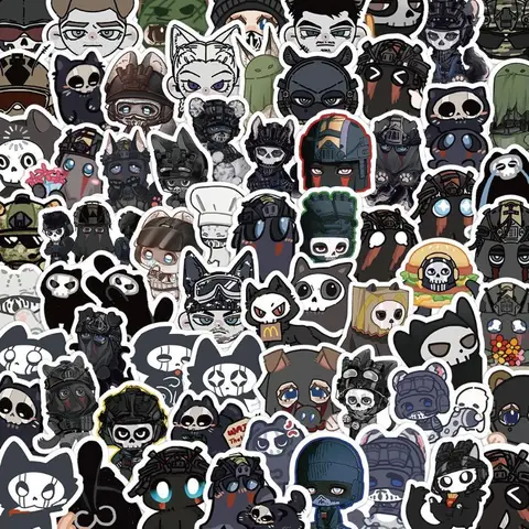 Call of Duty Anime Gioco Adesivi Fantasma Collezione Kawaii Ornamento Amici Regalo per i fan Custodia per telefono fai da te impermeabile Conto a mano