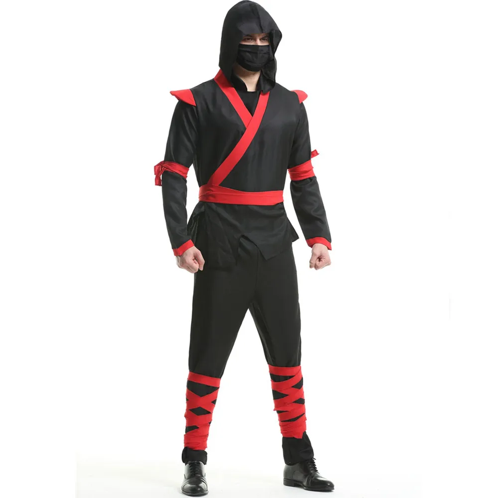 Male Easter Purim Halloween Costume Suit Men Ninja Cosplay Anime Japan Warrior Uniform