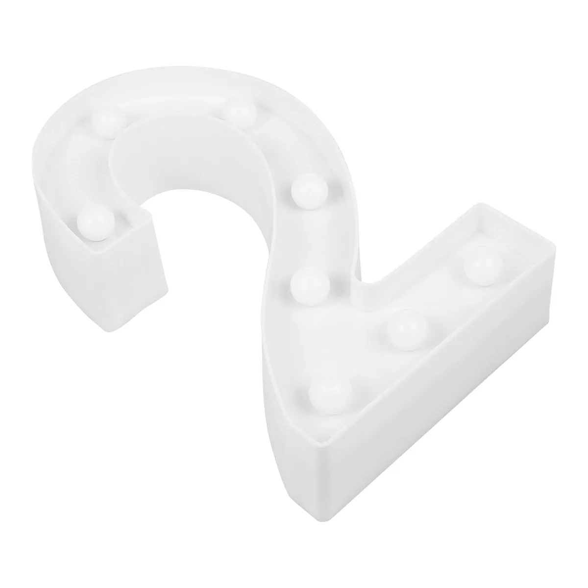 

1Pcs LED Marquee Number Light Sign White Plastic Light Up Powered Decorative Night Lamp Party Wedding Birthday Home Bar