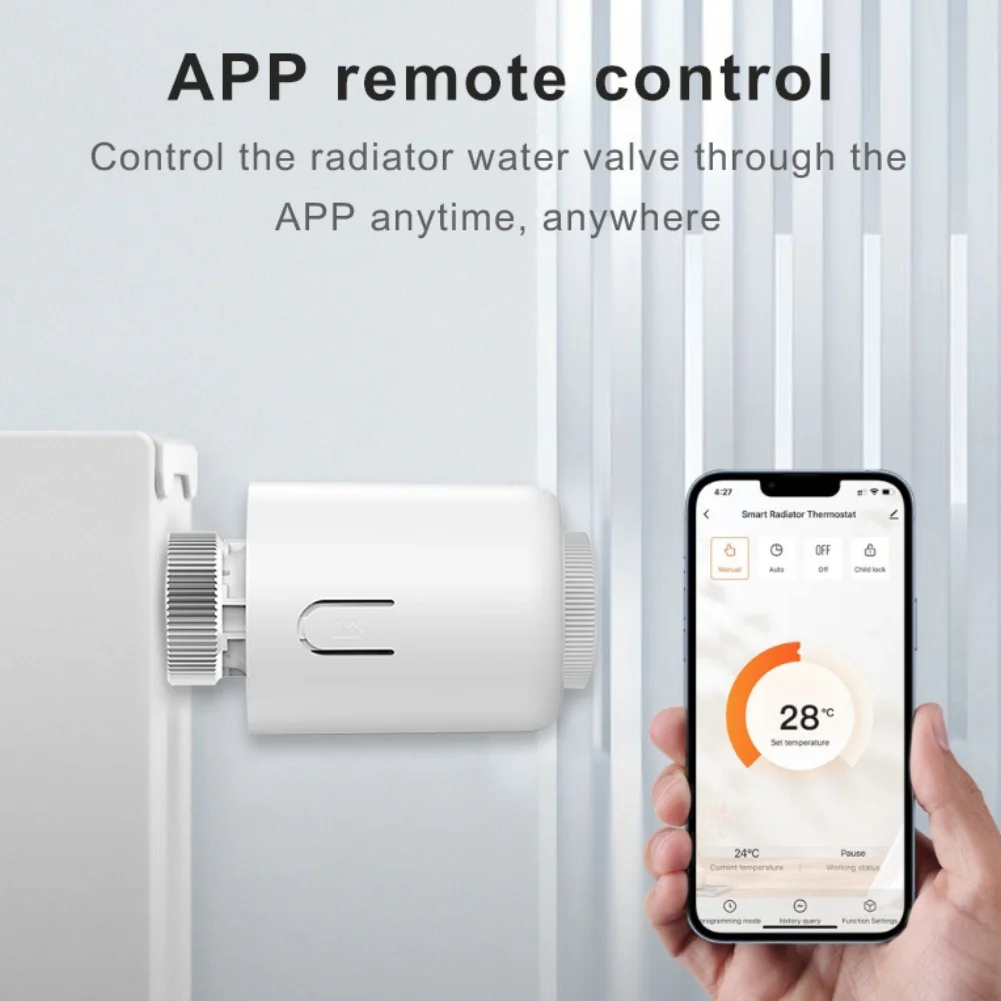 

Интеллектуальный радиаторный клапан Программируемый контроллер радиатора Безопасность Надежные материалы Программируемый интеллектуальный радиаторный клапан -10-50