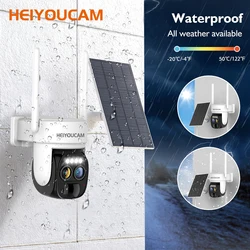 Security Cameras Wireless Outdoor Solar,2K Battery Powered Outdoor Cameras, PIR Motion Detection,2-Way Talk, IP66 Waterproof