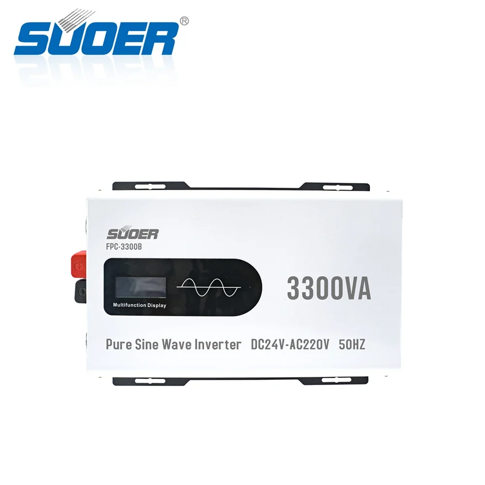 Suoer 24V 220V 2800w 3000VA Pure Sine Waveform Output Inverters 2.8kW Solar Power Inverter