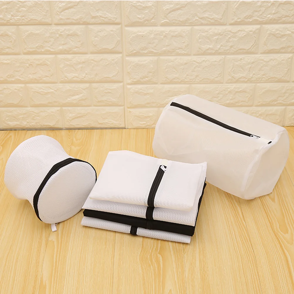 6PC Mesh Laundry Bags Set Laundry Net for Washing Machine Laundry Bag Shape Memory with Zippers laundry mesh bags