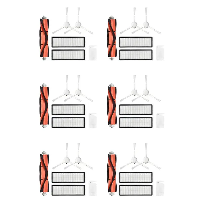 

【ТОВАРЫ ДЛЯ ДОМА】36 шт. основных и боковых щеток, фильтры для робота-пылесоса Mijia 1C STYTJ01ZHM, запчасти и аксессуары