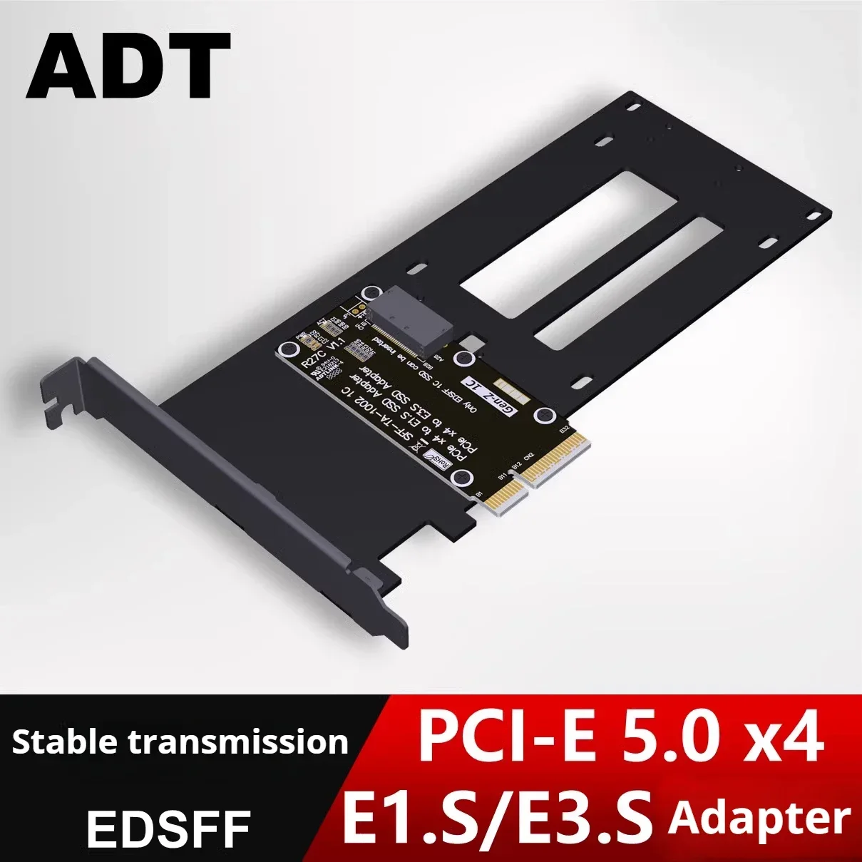 ADT PCIe 5.0 x4 do U.2/U.3/E1.S/E3.S Karta adaptera dysku twardego SSD PCI Express Gen5.0 4X do U.2 SFF-8639 U.3 Adapter dysku twardego SSD