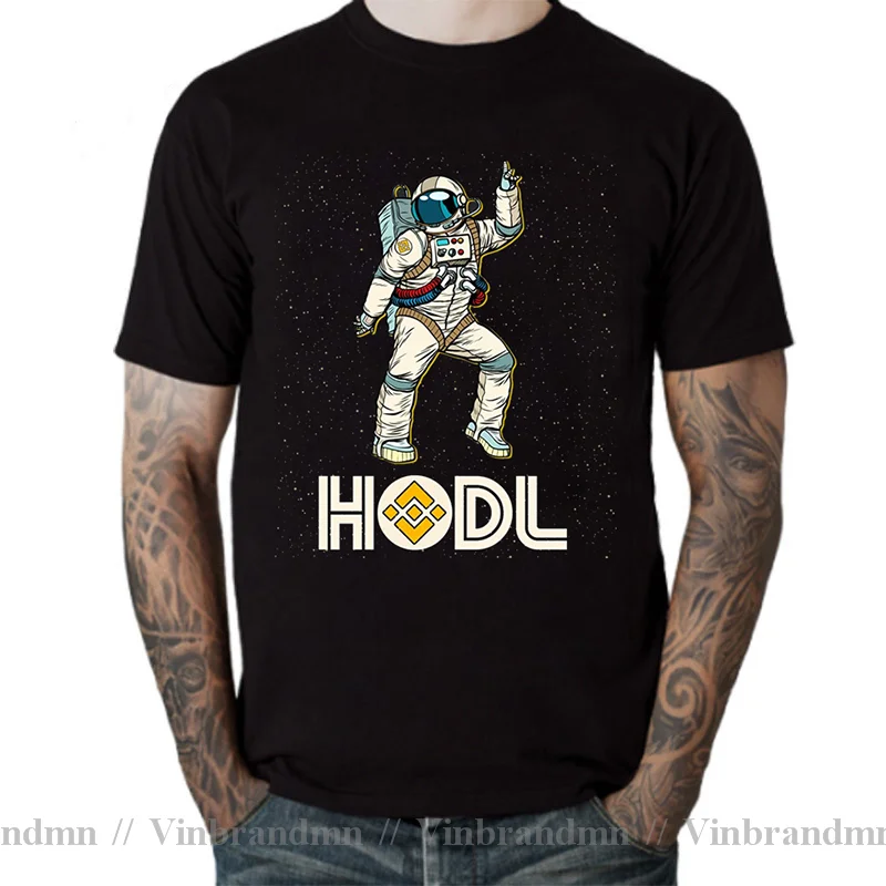 Binance BNB Cryptocurrency Crypto Coin Disco Moon Astronaut Hodling Binance Hodler Space Man T Shirt Classic Punk Summer T-Shirt