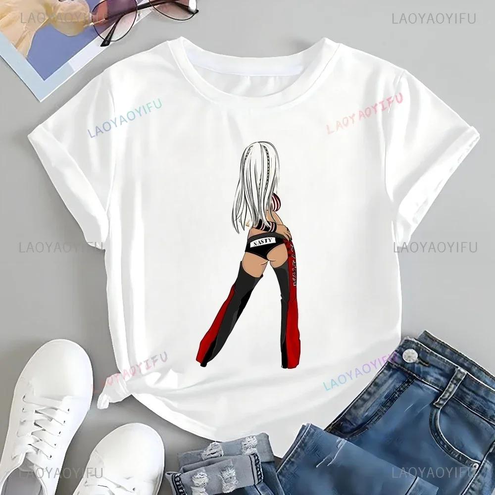 تي شيرت مطبوع عليه Streetwear Christina Aguilera Singer تي شيرت علوي للجنسين بأكمام قصيرة للجنسين تي شيرت جرافيك كبير الحجم